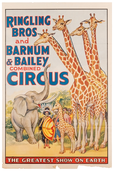  Ringling Brothers and Barnum & Bailey Combined Circus. Afri...