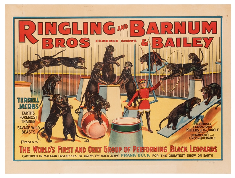 Ringling Brothers and Barnum & Bailey. Terrell Jacobs. Cinc...