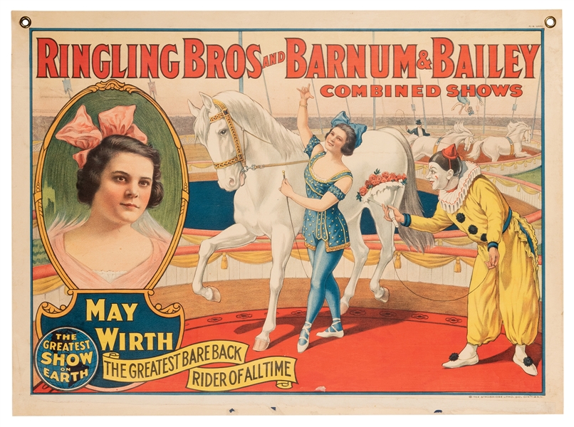  Ringling Bros. and Barnum & Bailey Combined Shows. May Wirt...