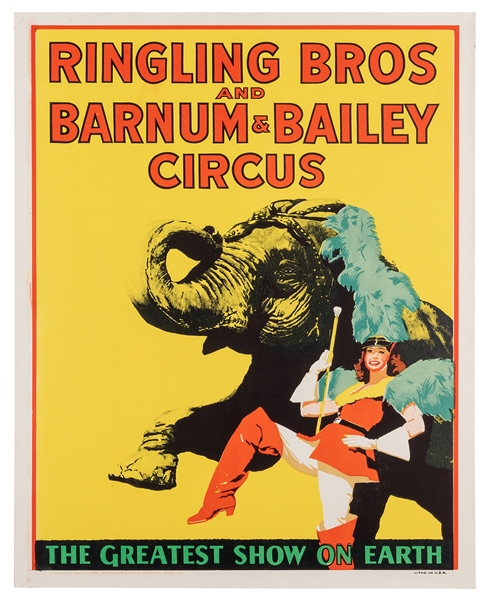 Ringling Bros. and Barnum & Bailey. [Majorette]. 1943. Lith...
