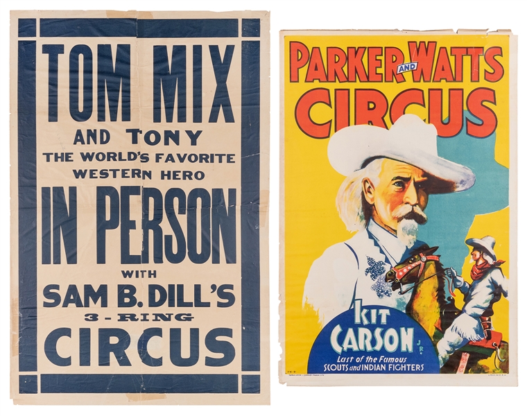  Parker and Watts Circus. Kit Carson. Chicago/Mason City: Te...