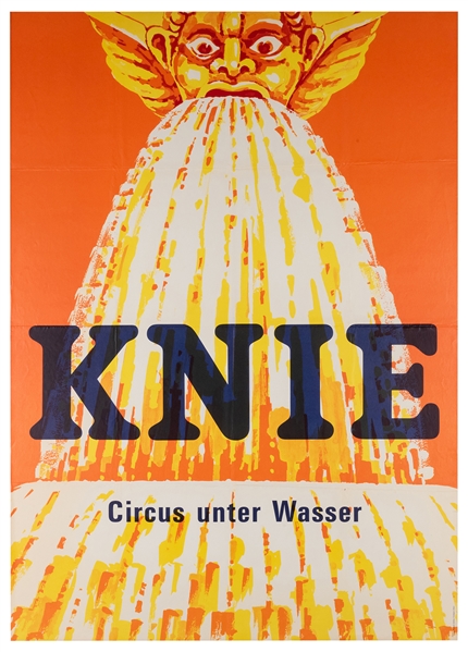  Knie. Circus unter Wasser. Georg Rentsch Sohne, ca. 1969. O...
