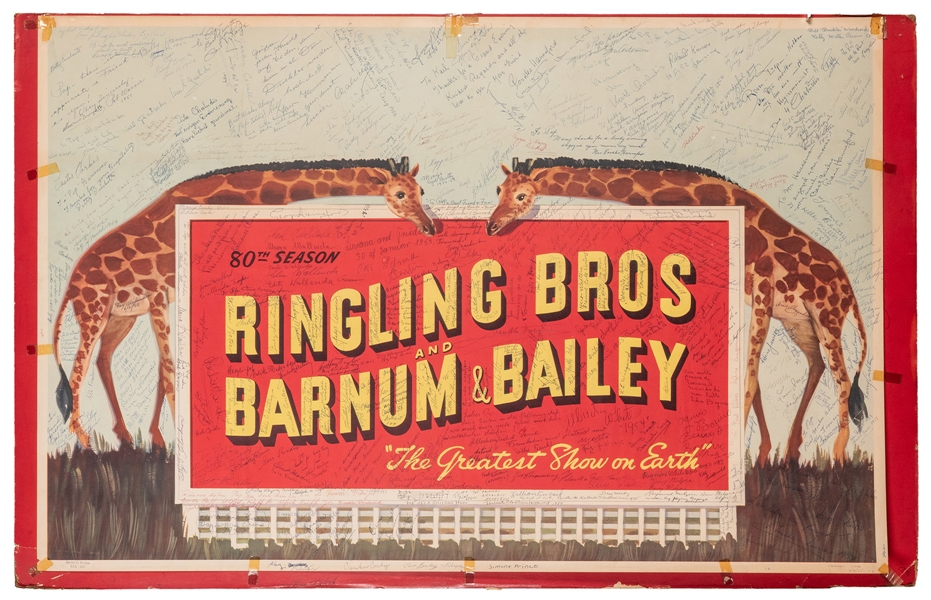  Ringling Brothers and Barnum & Bailey 80th Season Poster, H...