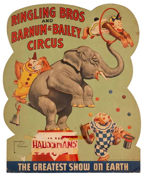  Ringling Bros. and Barnum & Bailey Standee. 1944. Designed ...