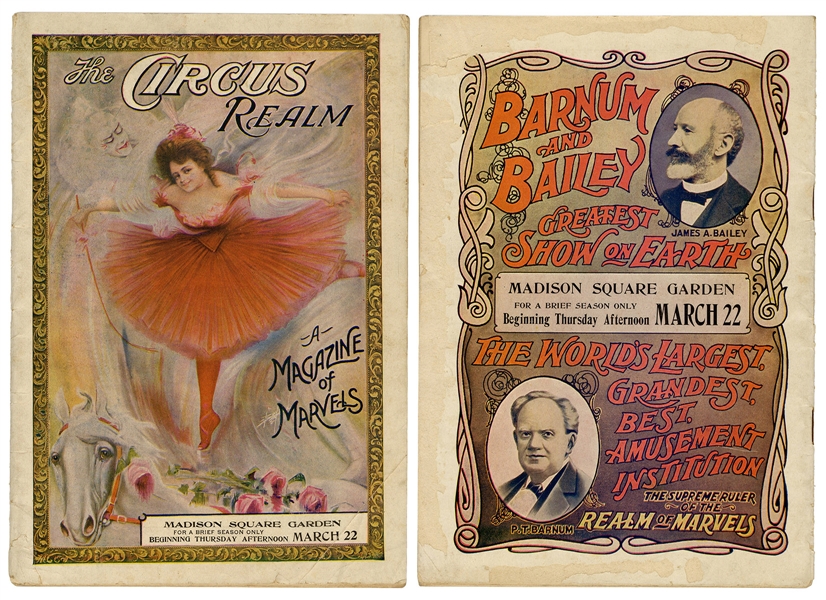  Barnum & Bailey Circus Program at Madison Square Garden. 19...