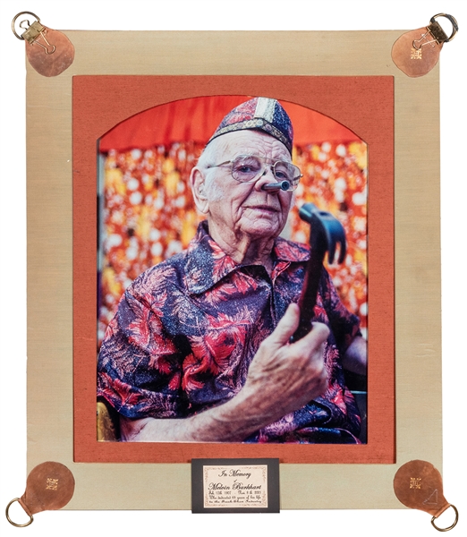  Large Color Photograph of Melvin Burkhart. Color memorial p...