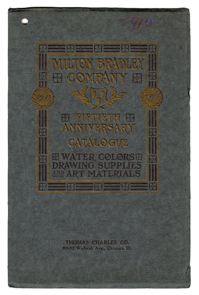  [Education] Milton Bradley. Catalogue [of] Water Colors, Dr...