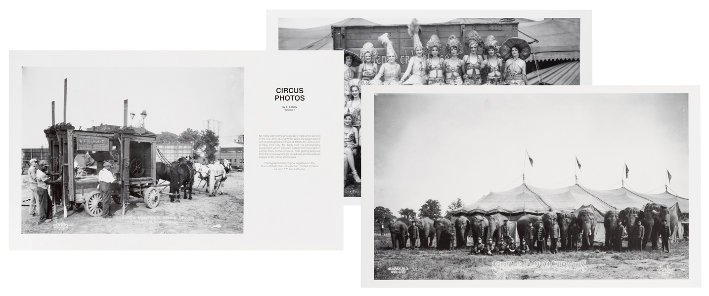  Circus Photos by Edward J. Kelty. Volume 1. Twenty black an...