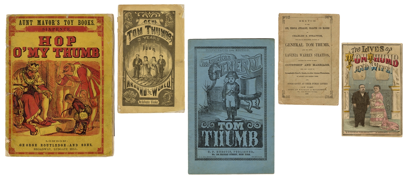  Stratton, Charles (Tom Thumb). Four Tom Thumb Pitch Books. ...