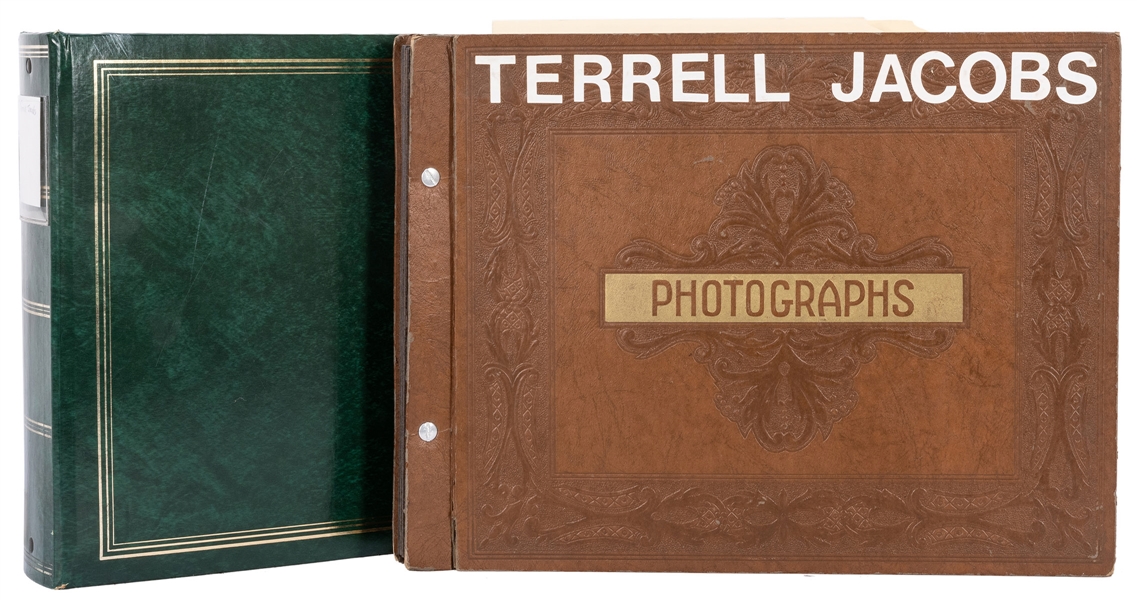  Terrell Jacobs Pair of Scrapbook Albums. Two albums filled ...
