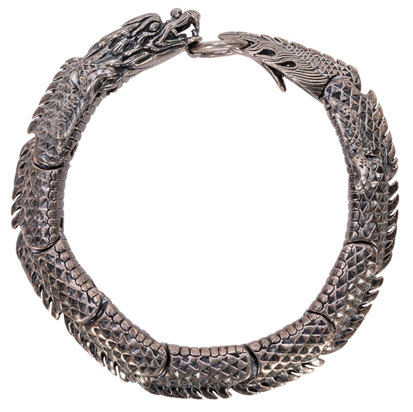  Sterling Silver Dragon Bracelet. Vintage sterling bracelet ...