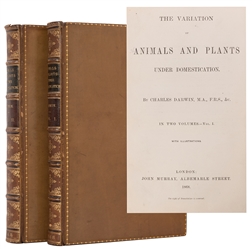  DARWIN, Charles (1809–1882). The Variation of Animals and P...