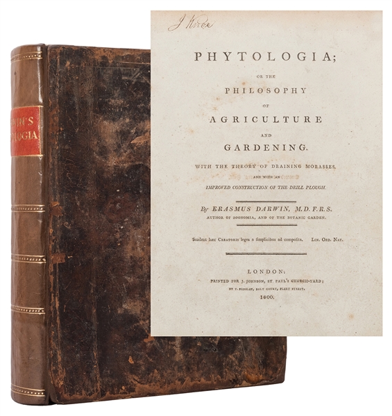  DARWIN, Erasmus (1731–1802). Phytologia; or the Philosophy ...