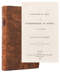  [GEOLOGY] HUMBOLDT, Alexander von (1769–1859). A geognostic...