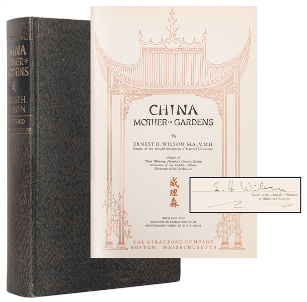  [GARDENING] WILSON, Ernest Henry (1876–1930). China: Mother...