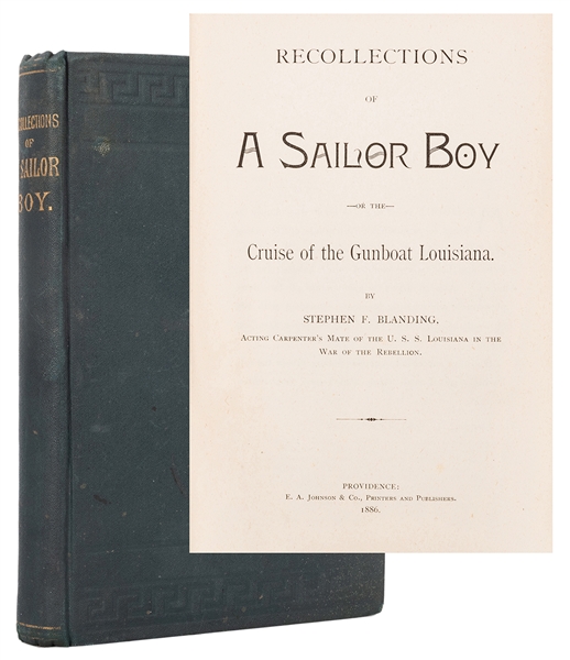  BLANDING, Stephen F. Recollections of a Sailor Boy; or, The...