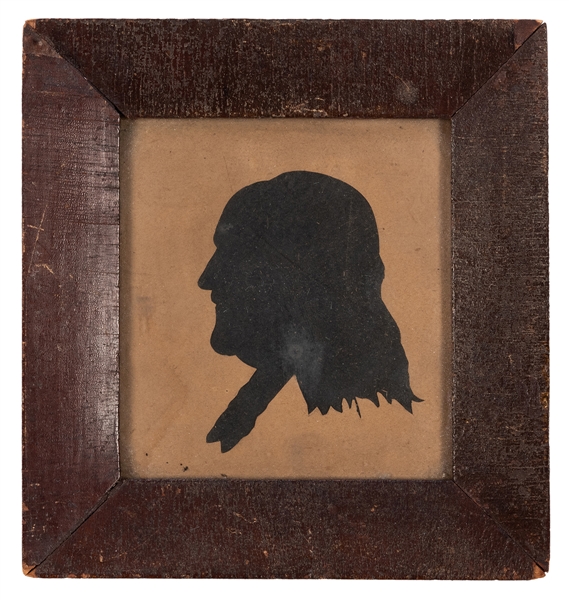  FRANKLIN, Benjamin. Silhouette of Benjamin Franklin. Americ...