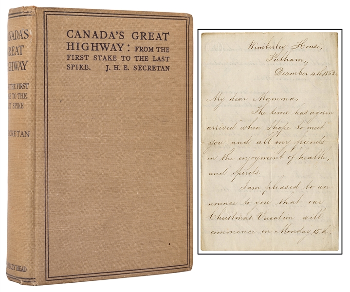  SECTRETAN, J.H.E. Canada’s Great Highway: From the First St...