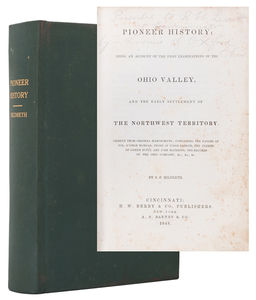  HILDRETH, Samuel Prescott (1783–1863). Pioneer History: Bei...