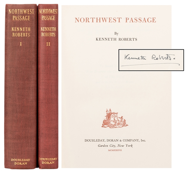  ROBERTS, Kenneth (1885–1957) Northwest Passage, signed. New...