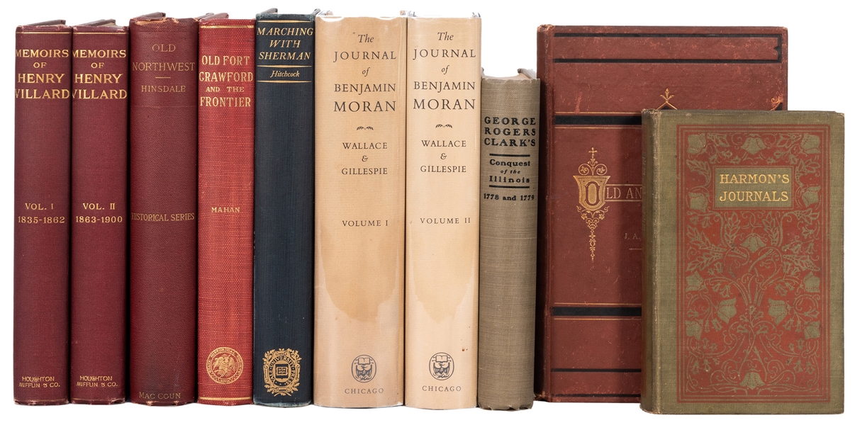  Ten Volumes on Early American Histories, Biographies, and E...