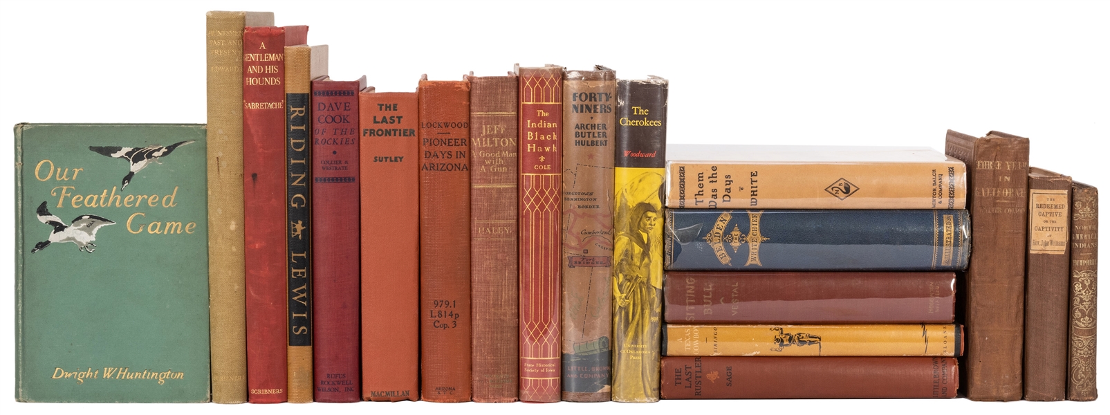  [WESTERN AMERICANA] A Shelf of 19 Volumes Related to Wester...