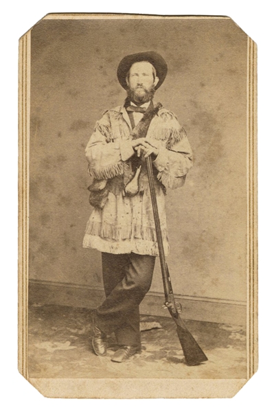  CDV Photograph of a Frontiersman. Vance’s Gallery, ca. 1870...