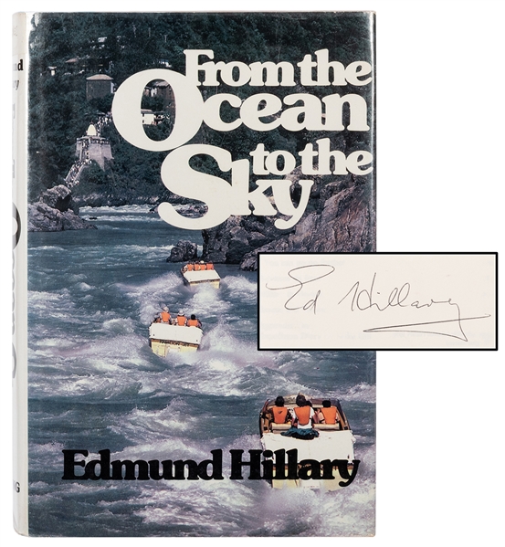  HILLARY, Sir Edmund (1919–2008). From the Ocean to the Sky,...