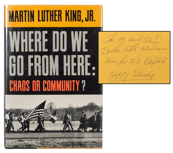  [CIVIL RIGHTS] KING JR., Martin Luther (1929–1968). Where D...
