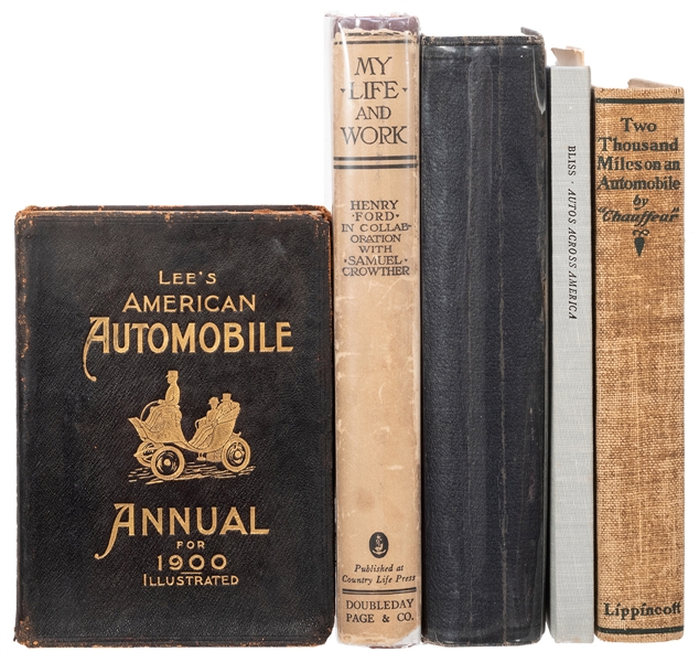  [AUTOMOTIVE] Five Early American Automotive Titles. Includi...