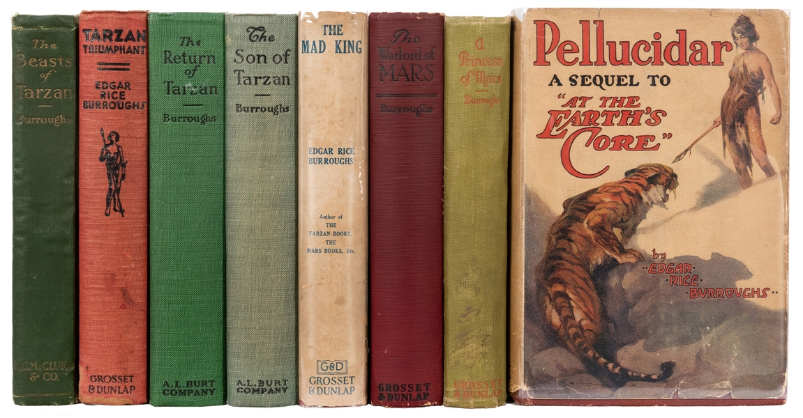 BURROUGHS, Edgar Rice (1875–1950). Eight Tarzan Titles by B...