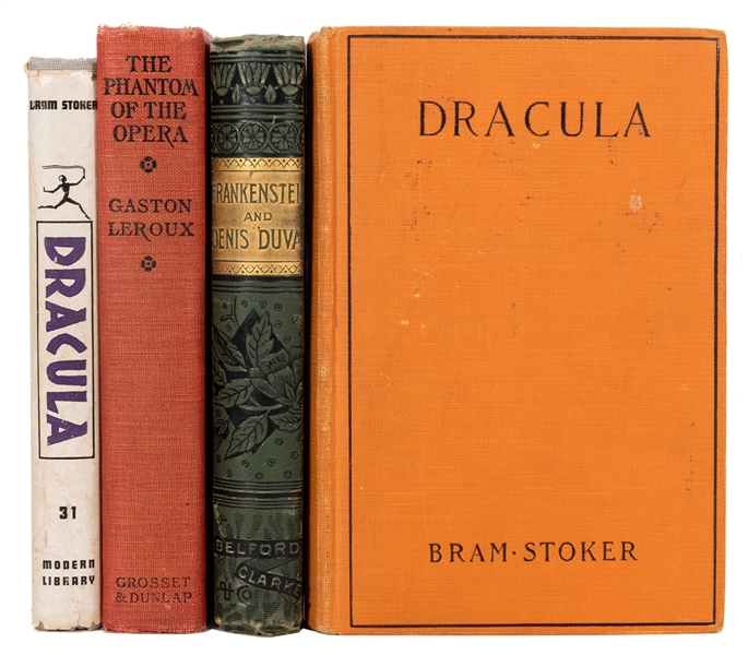  [HORROR] Four Early Horror Titles. Including Dracula by Bra...