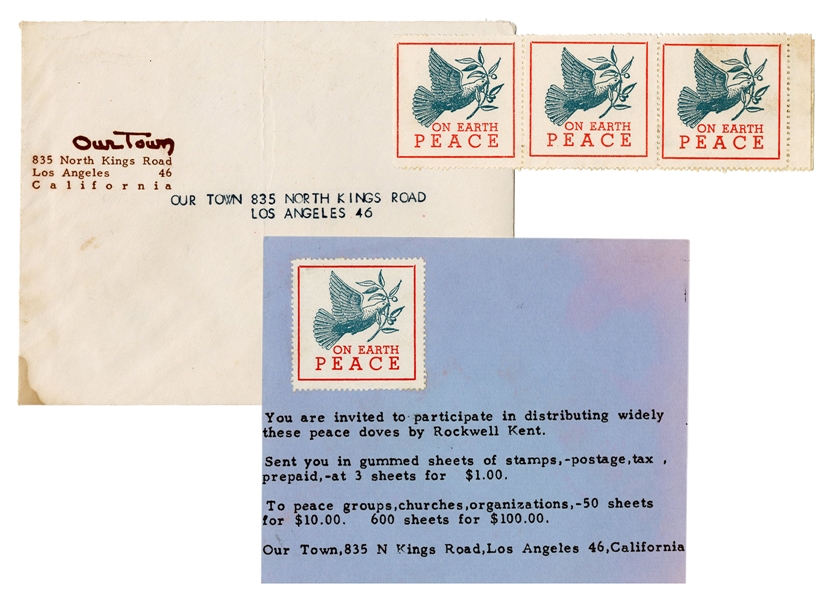  KENT, Rockwell. Rockwell Kent Peace on Earth Postage Stamps...