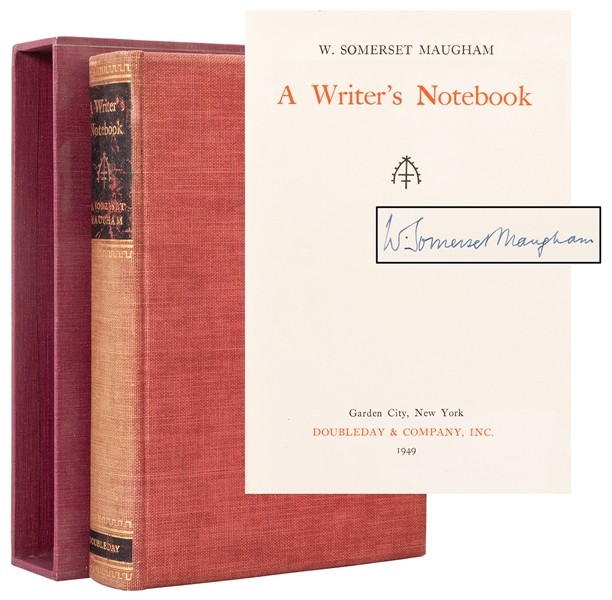  MAUGHAM, W. Somerset (1874–1965). A Writer’s Notebook, sign...