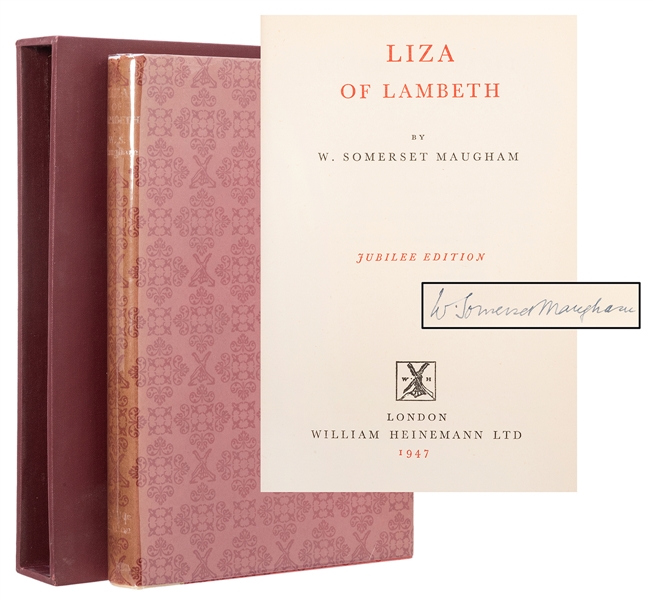  MAUGHAM, W. Somerset (1874–1965). Liza of Lambeth, signed. ...