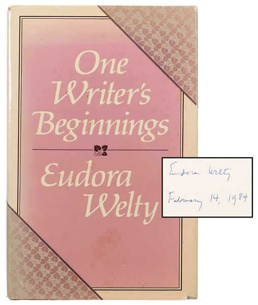  WELTY, Eudora (1909–2001). One Writer’s Beginnings, [signed...