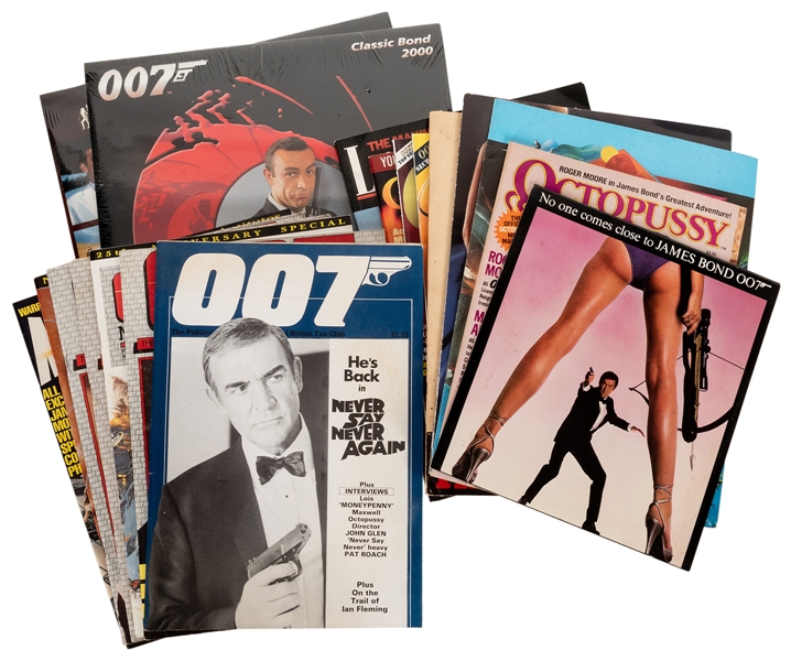  [JAMES BOND] Group of 20 James Bond Magazines, Booklets, an...