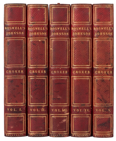  BOSWELL, James (1740–1795). The Life of Samuel Johnson, LL....