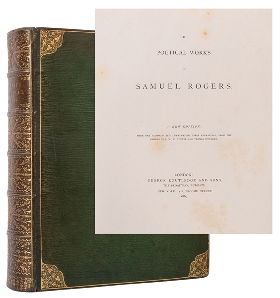  ROGERS, Samuel (1763–1855). The Poetical Works…, large pape...