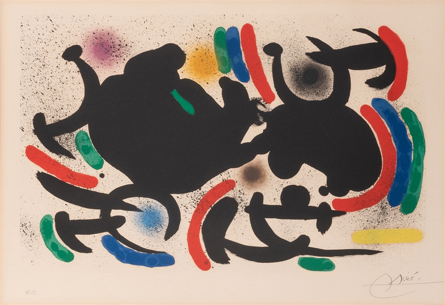  MIRÓ, Joan (1893–1983). Joan Miró Lithographe I, Plate IV, ...