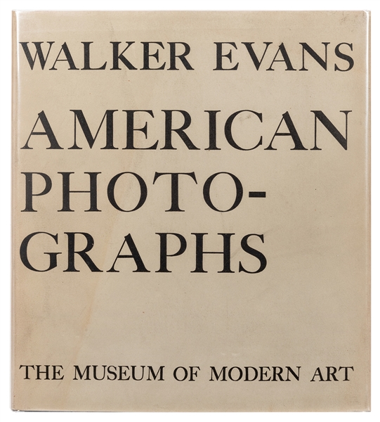  EVANS, Walker (1903–1975). American Photographs. [New York]...