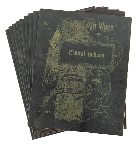  [PHOTOGRAVURES] Artwork of Central Indiana: Published in Ni...