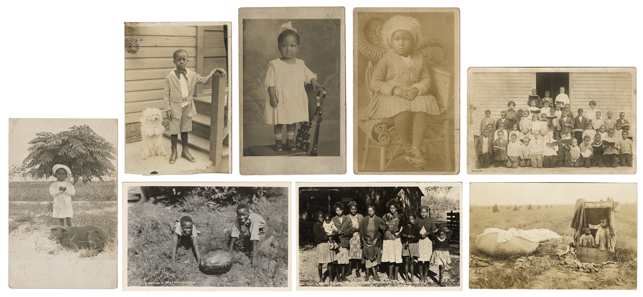  Over 20 Black American Children Real Photo Postcards. Circa...