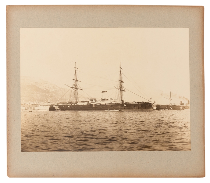  Large Portfolio of Late 19th Century Ironclad Battle Cruise...