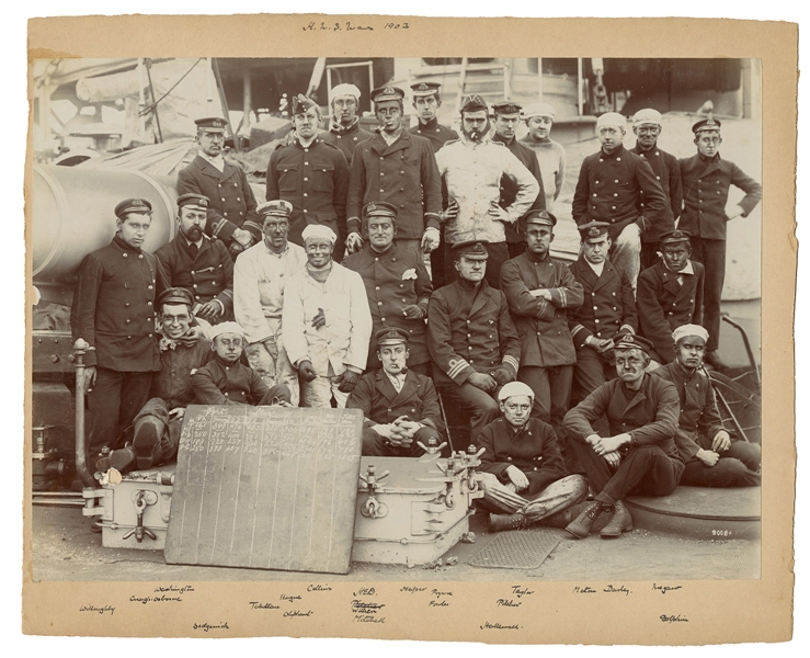  [ROYAL NAVY] Small Group of Pre-WWI Royal Navy Photographs....