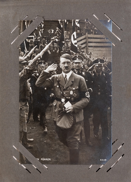  [WWII] Collection of Adolf Hitler Real Photo Postcards. Cir...