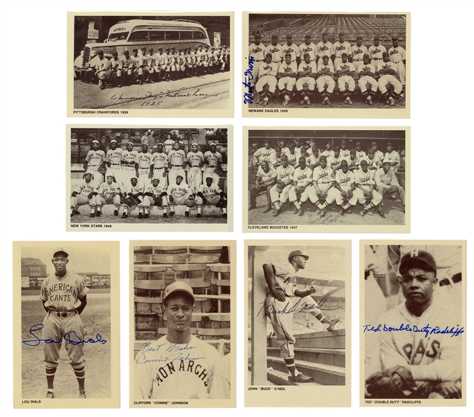  [BASEBALL–NEGRO LEAGUE] Collection of 46 Negro League Limit...