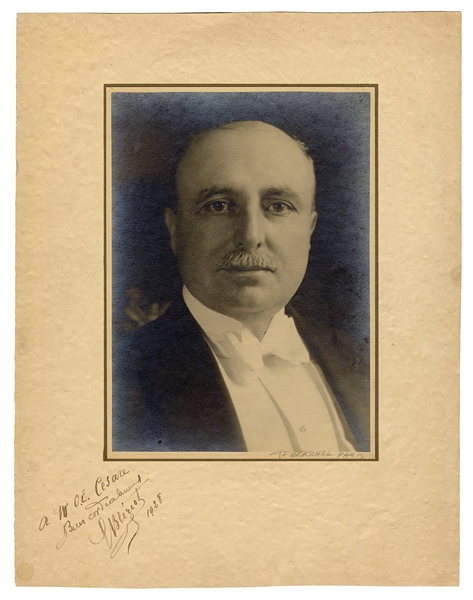  BLERIOT, Louis (1872–1936). Original Photograph Inscribed b...