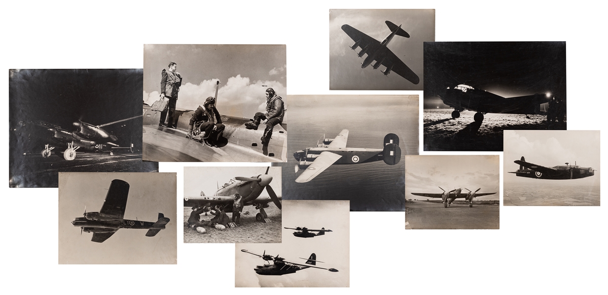  [ROYAL AIR FORCE] Group of Royal Air Force Oversized Photog...