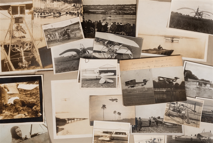  1905-1912 Airplane Photo Collection. 60 photographs, includ...